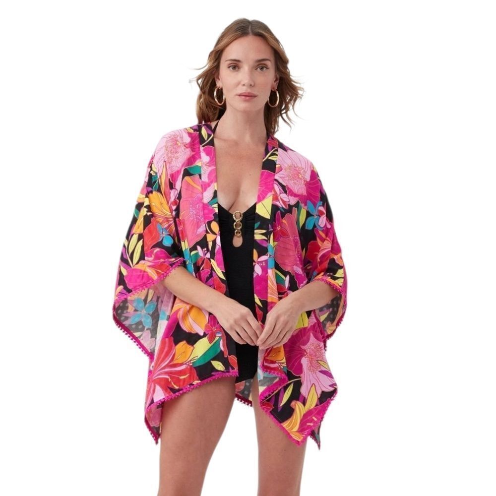 Trina Turk Multicolor Floral Swim Cover-Up